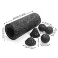 Kit Fascia Roller 5-en-1 — Rouleau Vibrant, Foam Roller & Balles de Massage