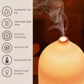 Diffuseur Céramique Ultrasonique — Veilleuse 7 Couleurs & Aromathérapie