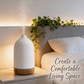 Diffuseur Céramique Ultrasonique — Veilleuse 7 Couleurs & Aromathérapie