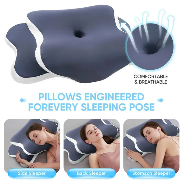 Oreiller Cervical Ergonomique à Mémoire de Forme