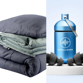Pack Sommeil Ultime — Bouchons 33dB + Couverture Lestée 9kg | Économisez 30€