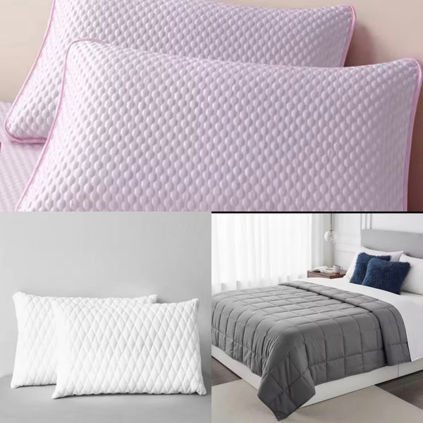 Pack Sommeil Complet – Couverture Lestée + Oreiller Orthopédique + Protège-Oreiller
