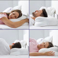 Oreiller Ergonomique 2-en-1 à Mémoire de Forme – Double Hauteur & Taie Lavable