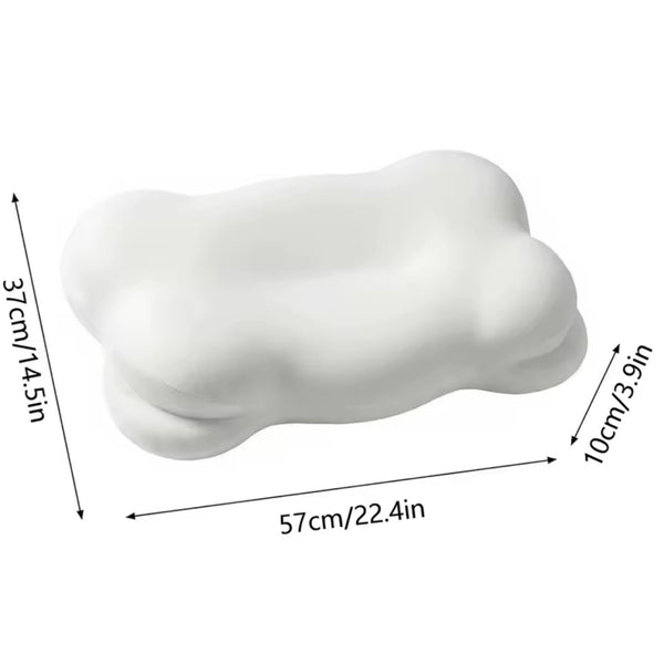 Oreiller Ergonomique 2-en-1 à Mémoire de Forme – Double Hauteur & Taie Lavable
