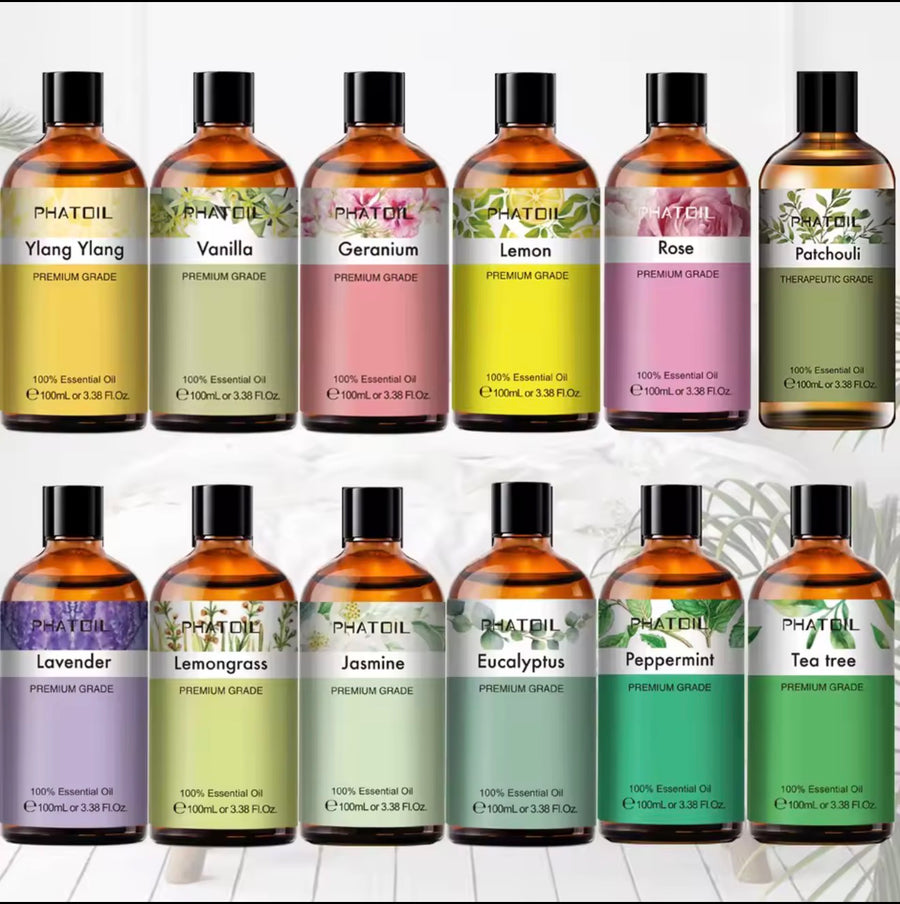 Huiles Essentielles Pures 100ml — Collection Aromathérapie Sommeil