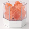 Lampe de Sel de l'Himalaya Cristal Naturel — Lumière Ambrée Apaisante