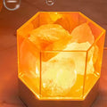 Lampe de Sel de l'Himalaya Cristal Naturel — Lumière Ambrée Apaisante