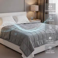 Couverture Lestée 9kg — Anti-Anxiété & Sommeil Profond | 150x200cm | 7 Couches Perles de Verre