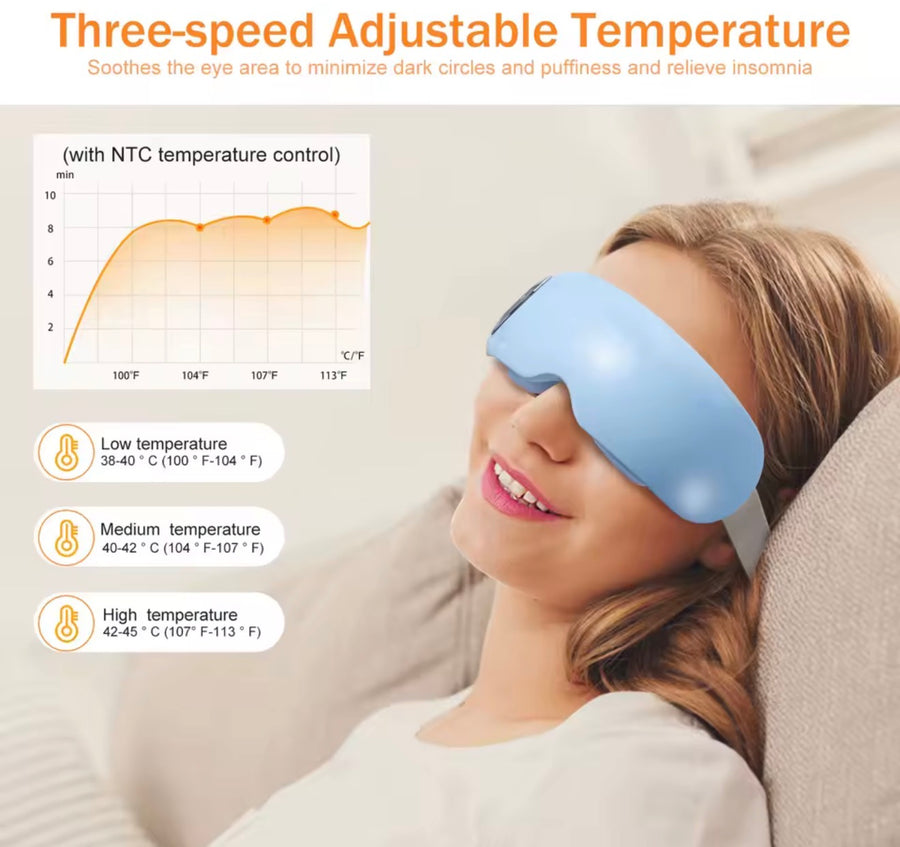 Masque de Sommeil Bluetooth Soie Glacée 3D
