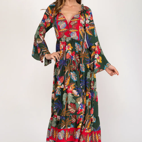 Robe Longue Imprimée Femme – Style Bohème Chic