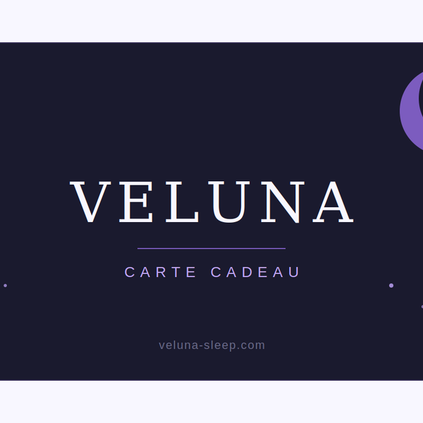 Carte cadeau VELUNA bien-être et sommeil