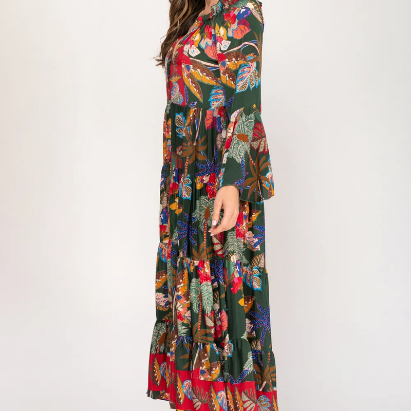 Robe Longue Imprimée Femme – Style Bohème Chic