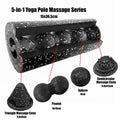 Kit Fascia Roller 5-en-1 — Rouleau Vibrant, Foam Roller & Balles de Massage