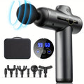 Pistolet de Massage Électrique — Percussion Profonde, 6 Têtes & Multi-Intensités