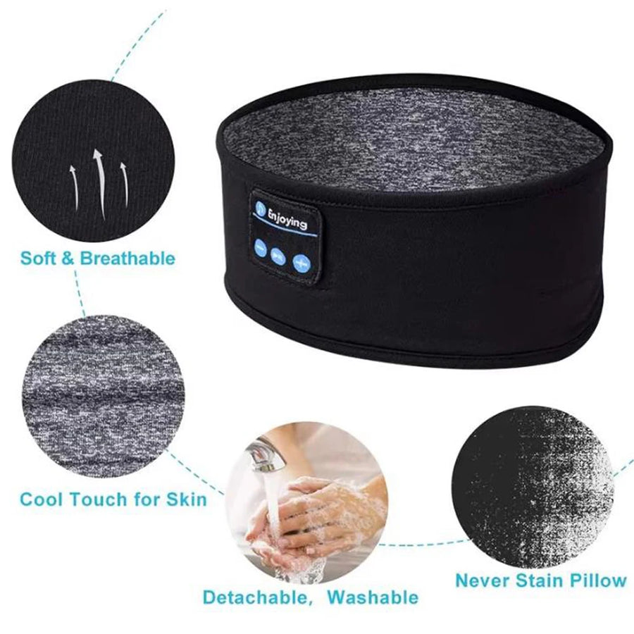 Bandeau Sommeil Stéréo HD — Son Premium & Confort Total