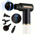 Pistolet de Massage Électrique — Percussion Profonde, 6 Têtes & Multi-Intensités