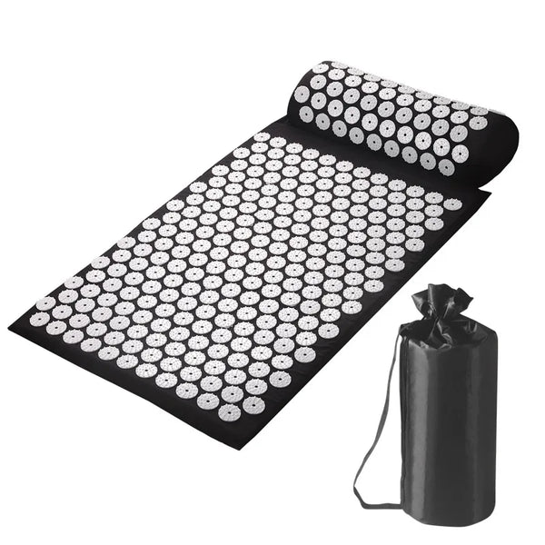 Tapis d'Acupression & Oreiller Cervical — Kit Détente & Circulation