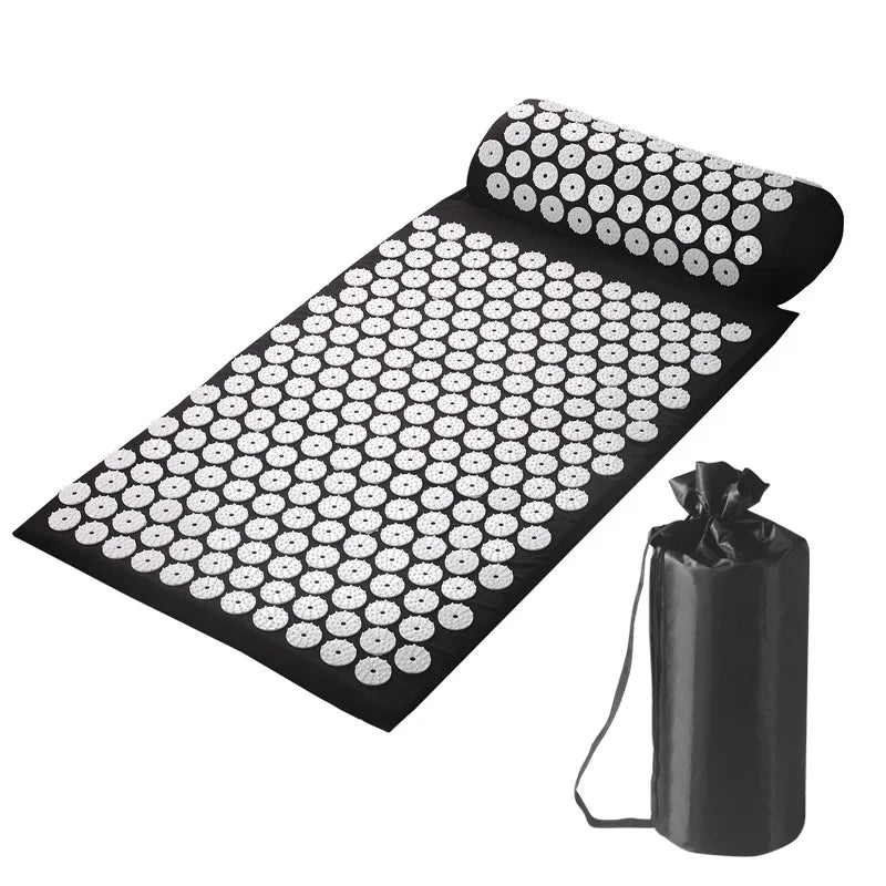 Tapis d'Acupression & Oreiller Cervical — Kit Détente & Circulation